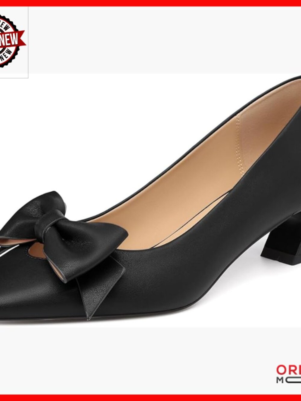 Chunky Low Heel Pumps Square Toe Slip On Dress Shoes Comfortable Office Party